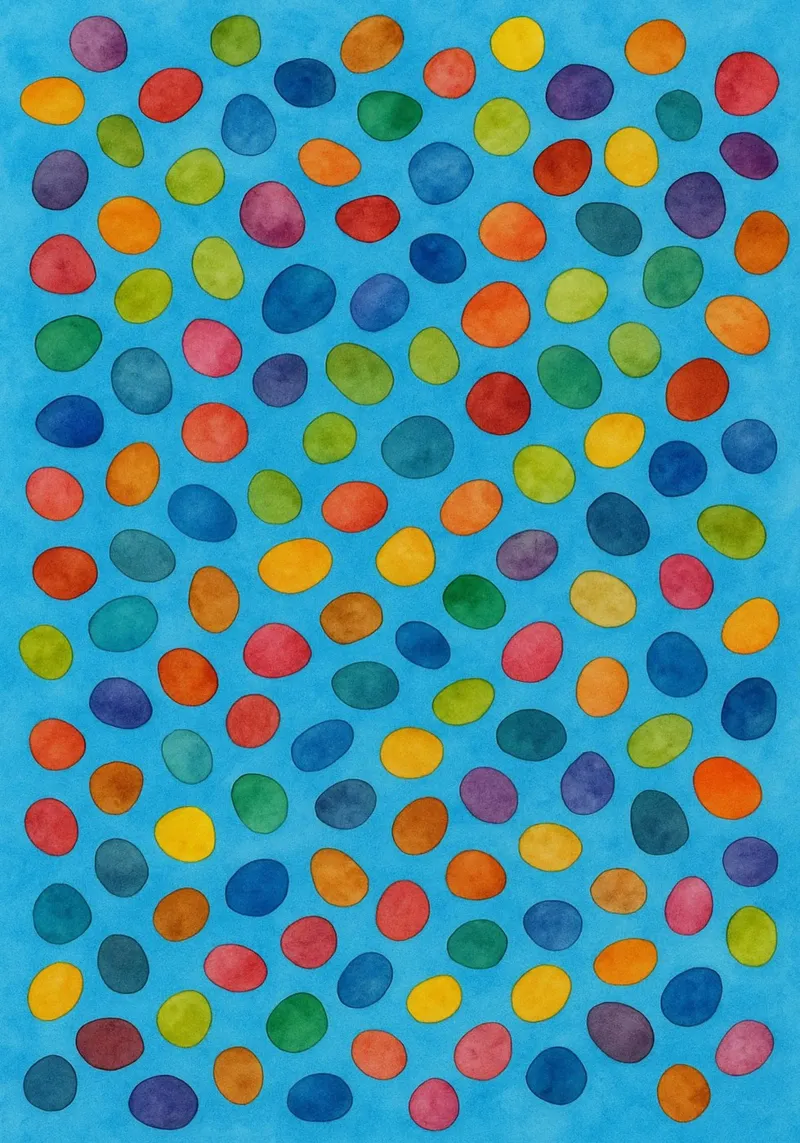 corallo colorfull disegno astratto ilustrazione poster con telaio in legno da Permatax