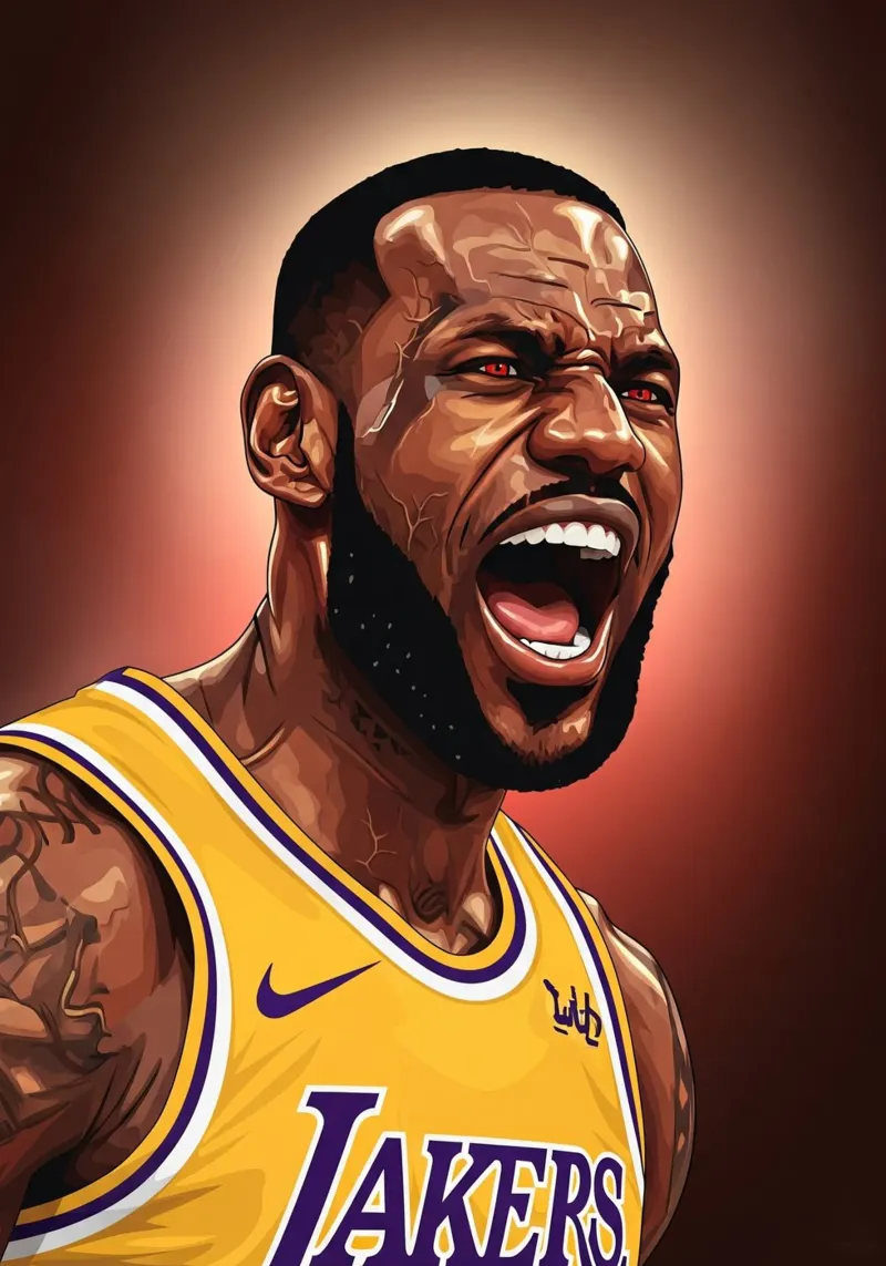 Lebron James portrait (2) carta hahnemühle da Lembayung art