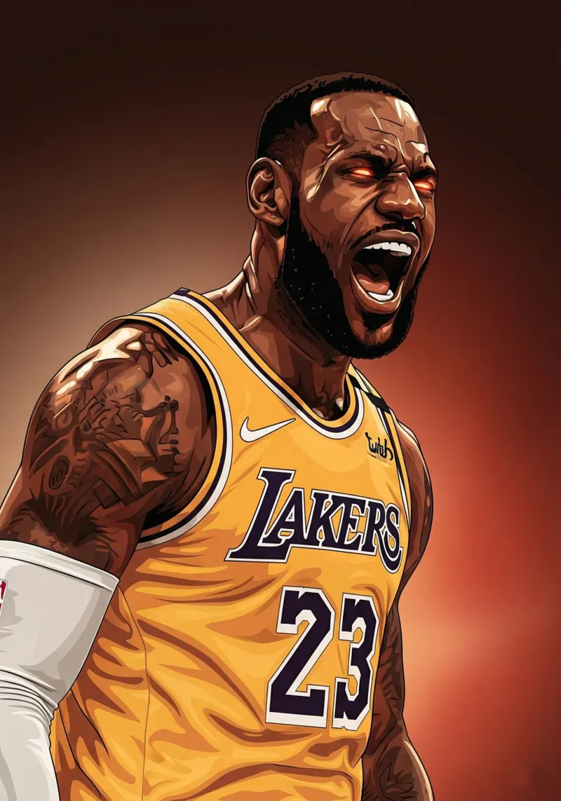 Lebron James portrait (3) carta hahnemühle da Lembayung art