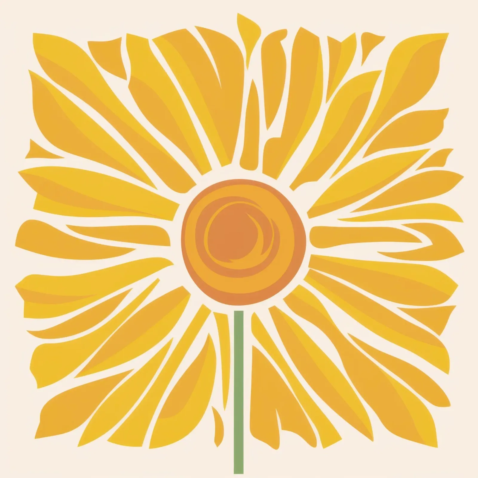 Radiosità del girasole dorato poster con telaio in plastica da Bring Haven