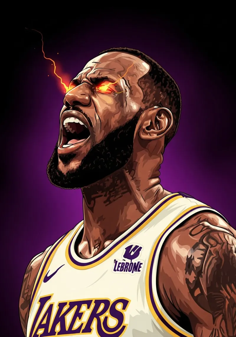 Lebron James portrait (5) carta hahnemühle da Lembayung art