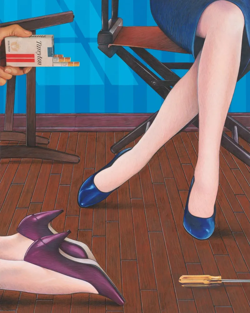 Triade poster con telaio in legno da Doug Smock