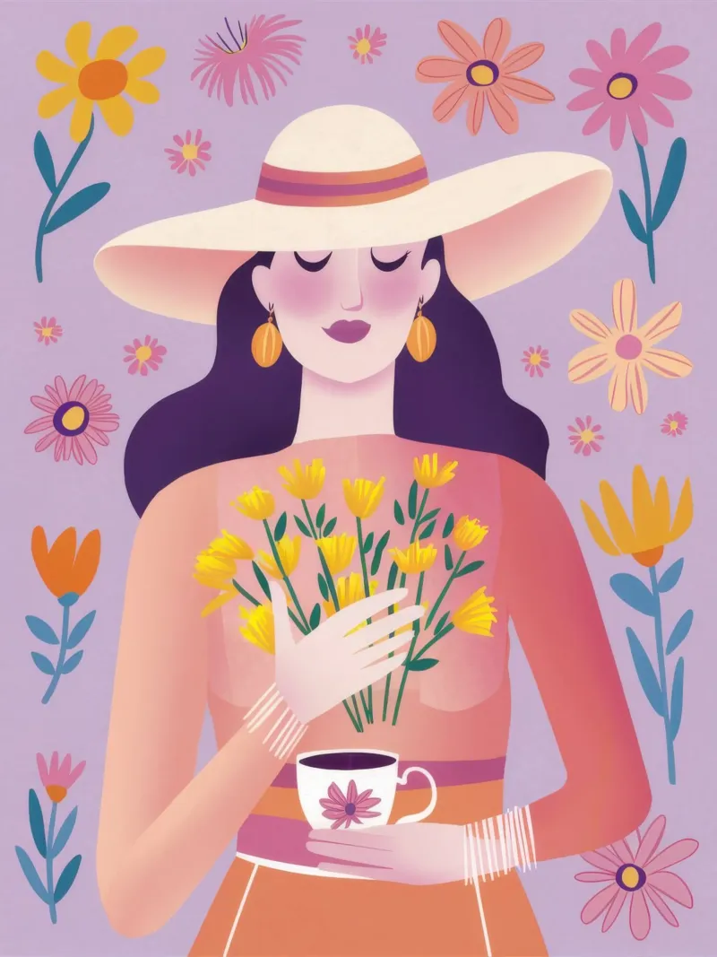 Morning Flower Offering hahnemühle by Prism Ritual