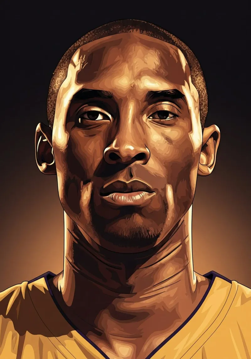 Kobe Bryant portrait (1) pellicola backlit da Lembayung art