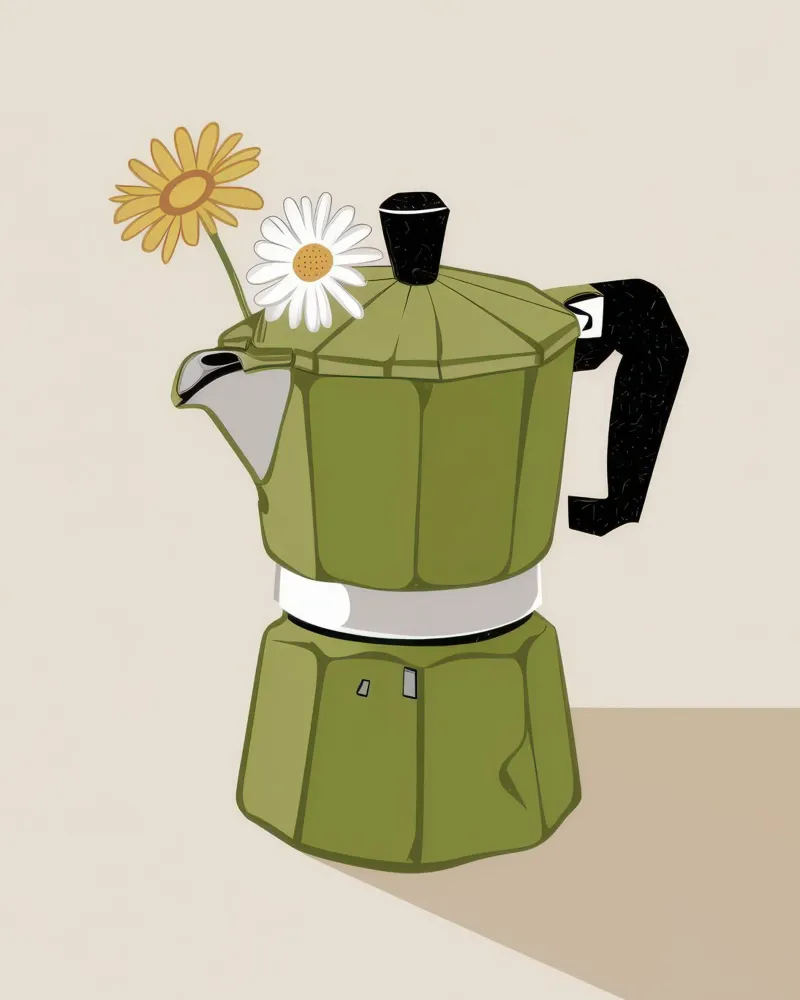 Caffè mattutino Bloom poster da Frosh Pallete