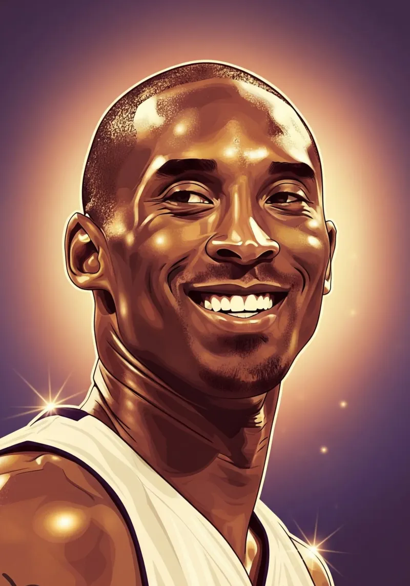 Kobe Bryant portrait (2) pellicola backlit da Lembayung art