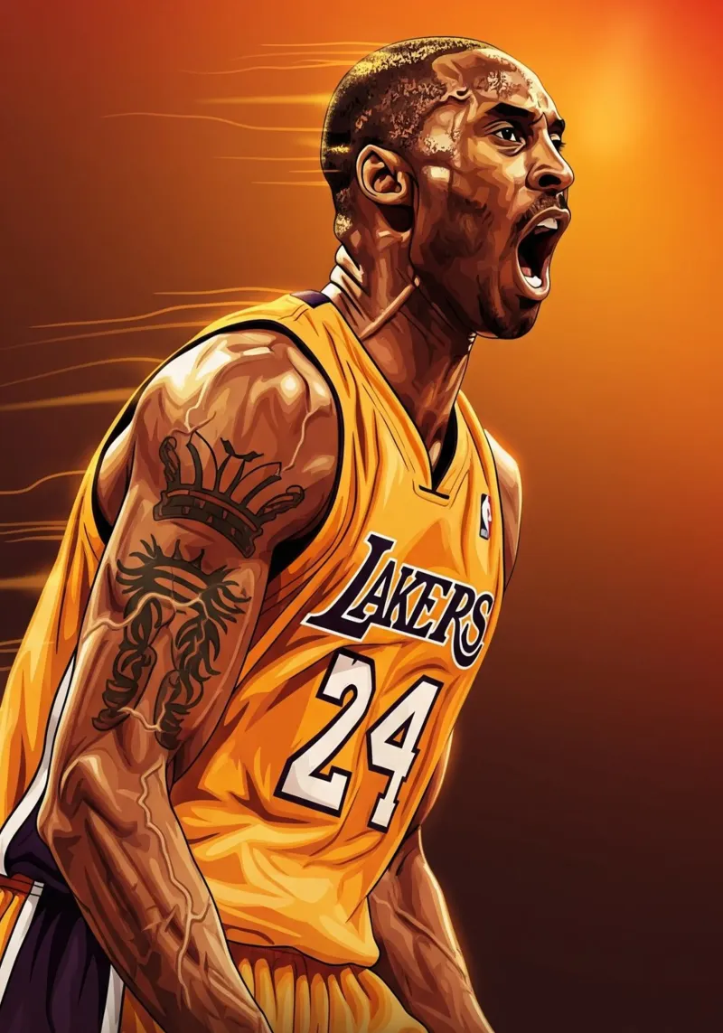 Kobe Bryant portrait (3) plexiglass da Lembayung art