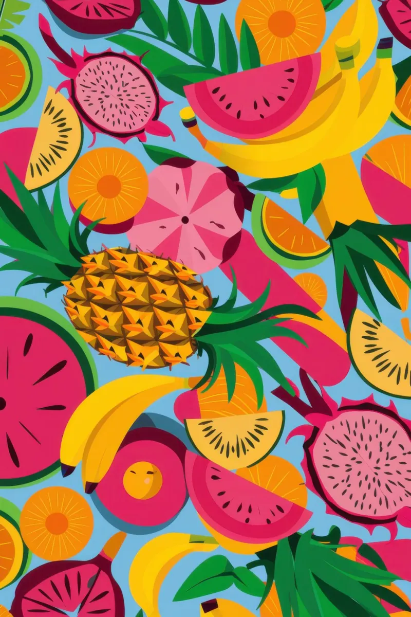 Fiesta di frutta esotica carta hahnemühle da Frosh Pallete