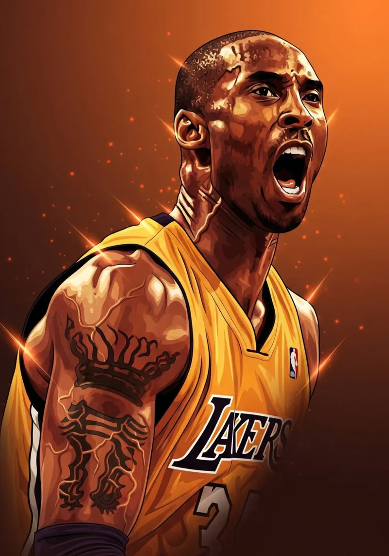 Kobe Bryant portrait (4) plexiglass da Lembayung art
