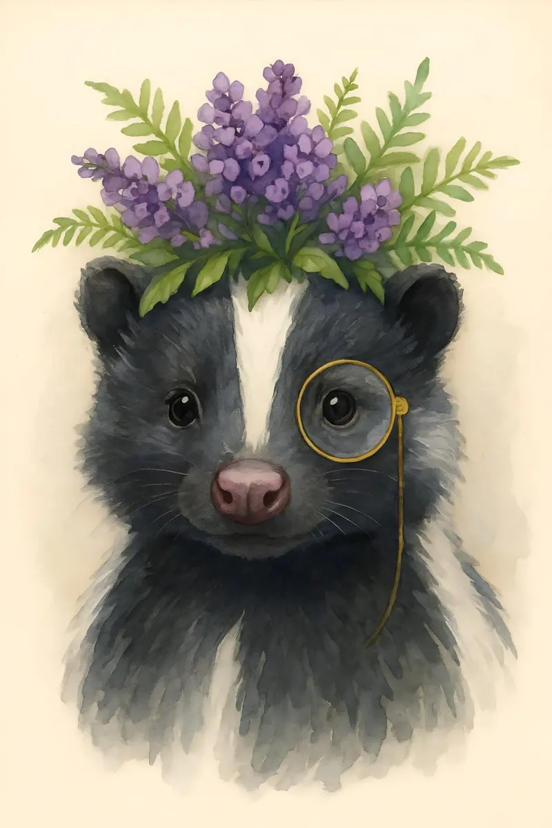 Lavanda e logica: La puzzola gentiluomo poster da Graceful Desine