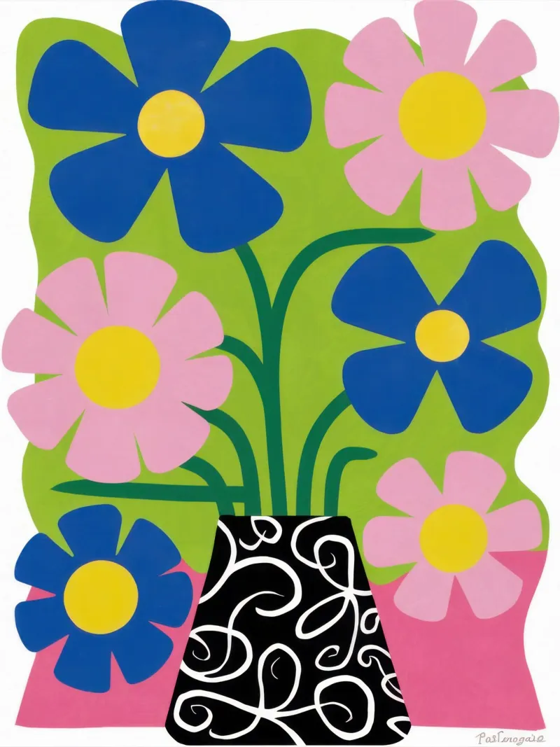 Verspieltes Gänseblümchen Pop Hahnemühle von Frosh Pallete