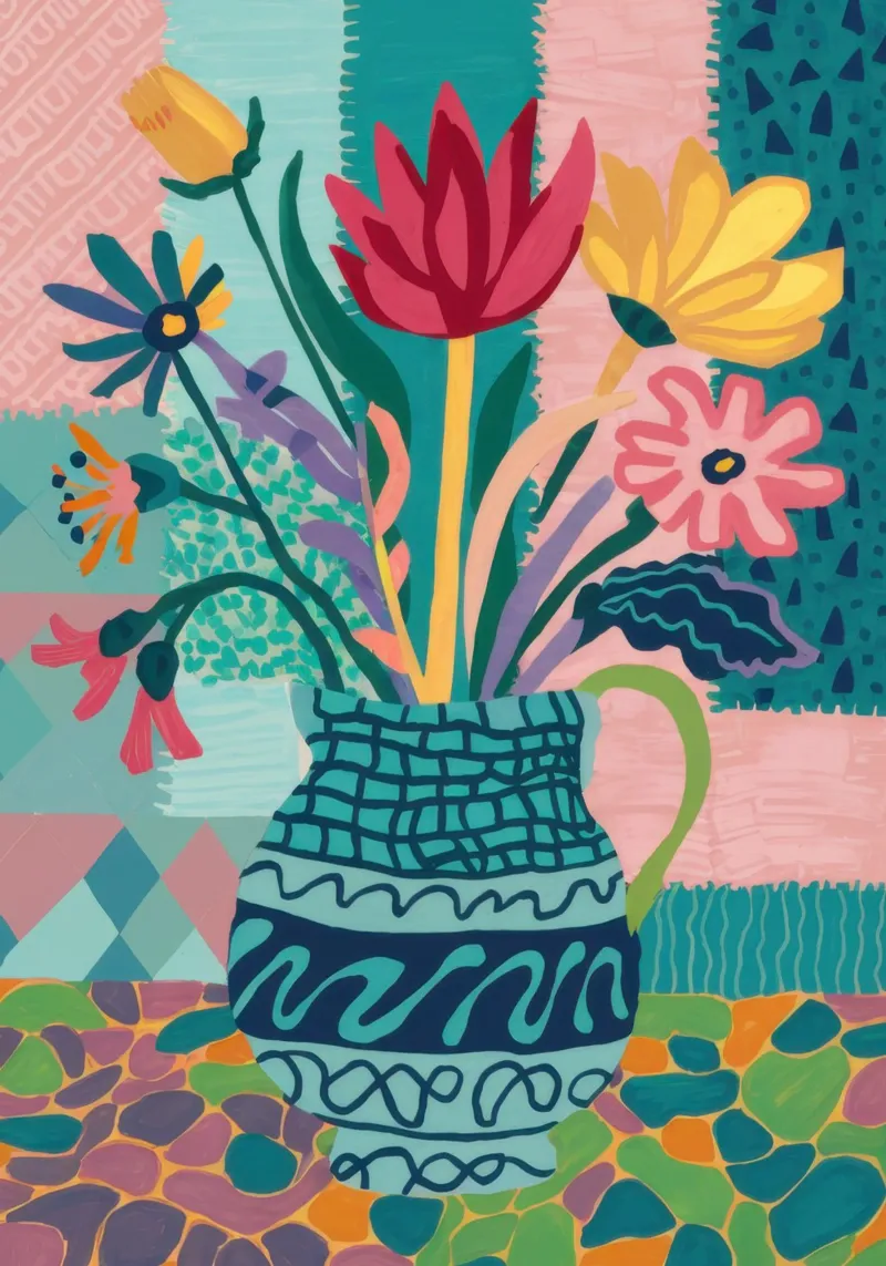 Bouquet di vasi intricati pellicola backlit da Frosh Pallete