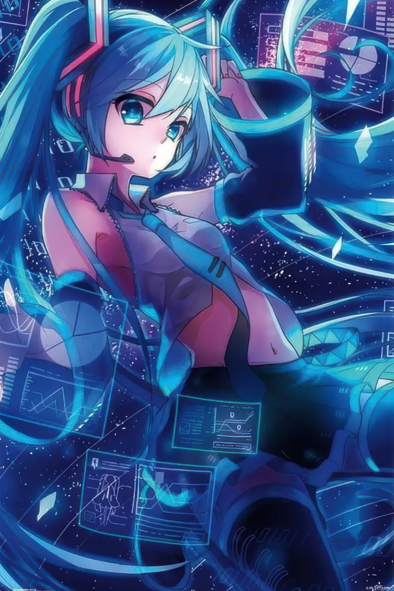 Hatsune Miku pellicola backlit da Peacelove