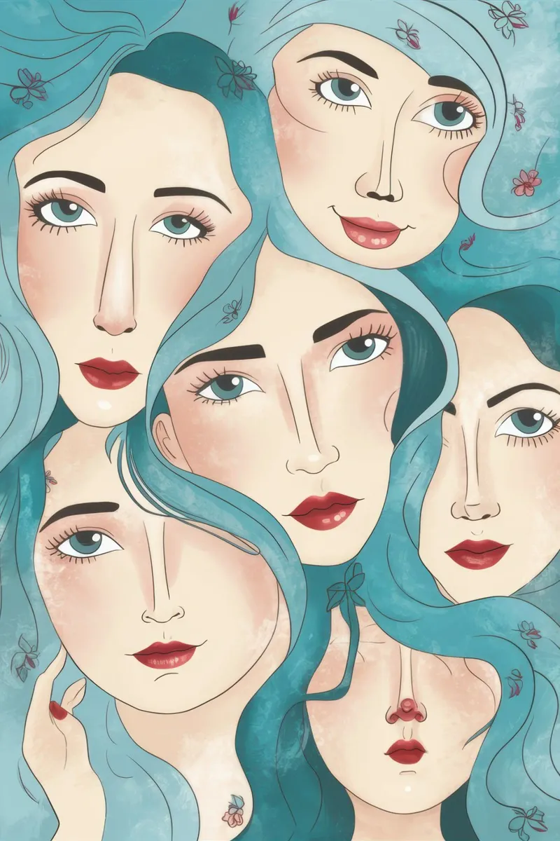 Sguardo collettivo femminile pellicola backlit da Frosh Pallete