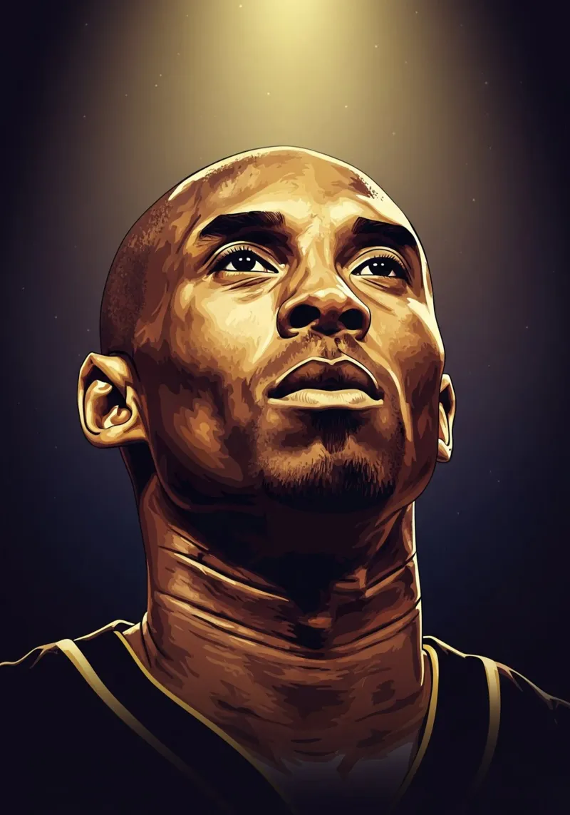 Kobe Bryant portrait (11) plexiglass da Lembayung art
