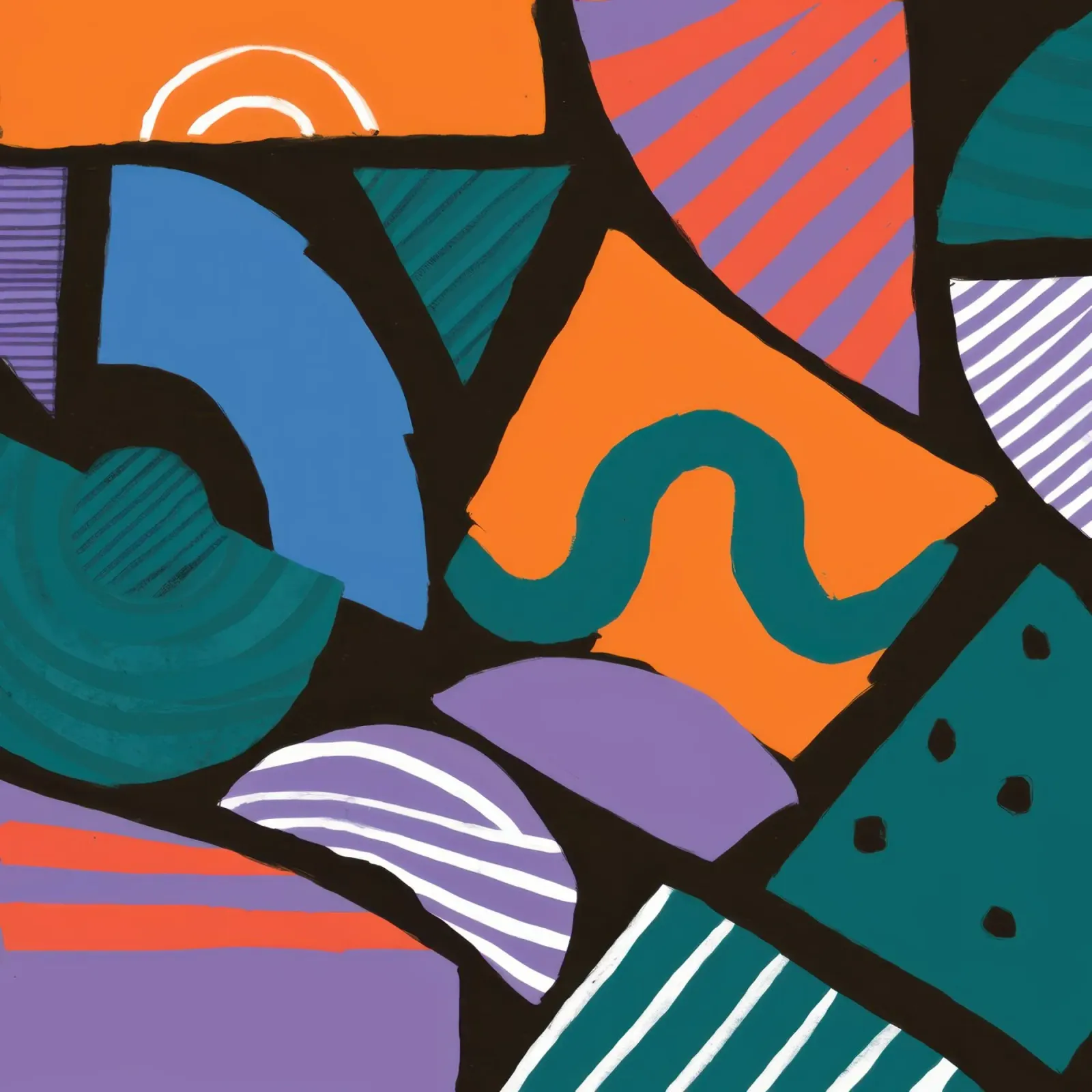 Mosaico di forme geometriche pellicola backlit da Frosh Pallete