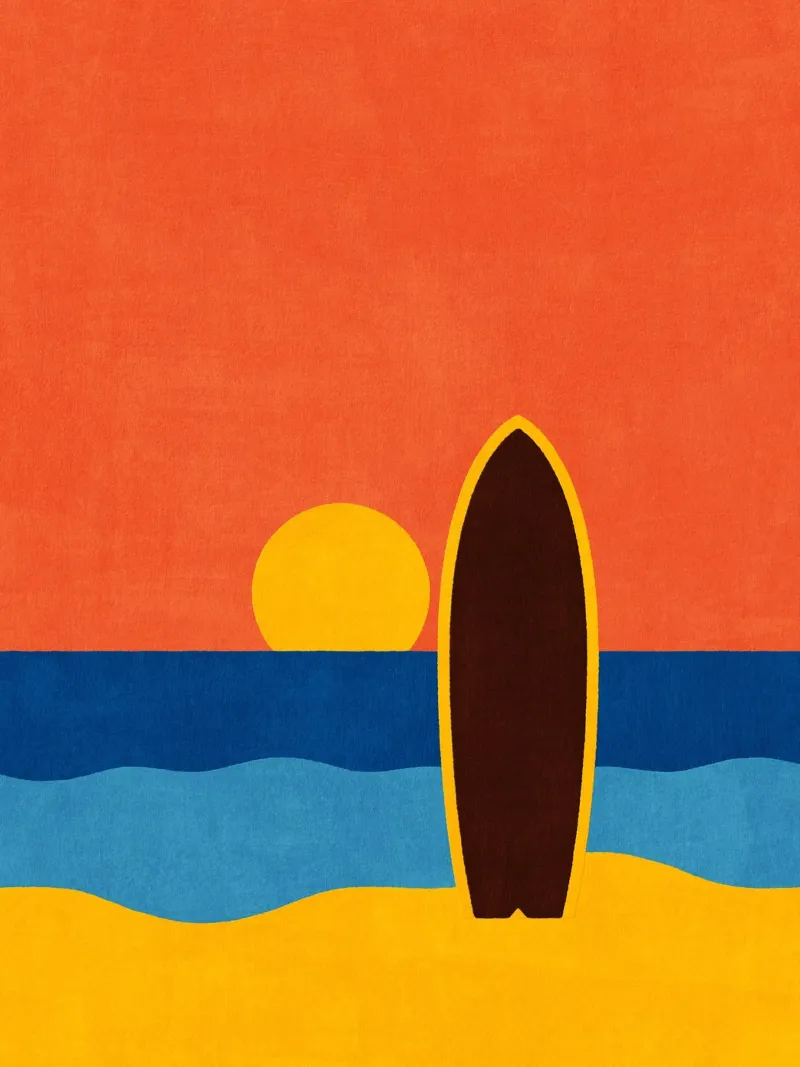 LANDSHAPES - Beach - Sunset acrylic glass by DANIEL COULMANN