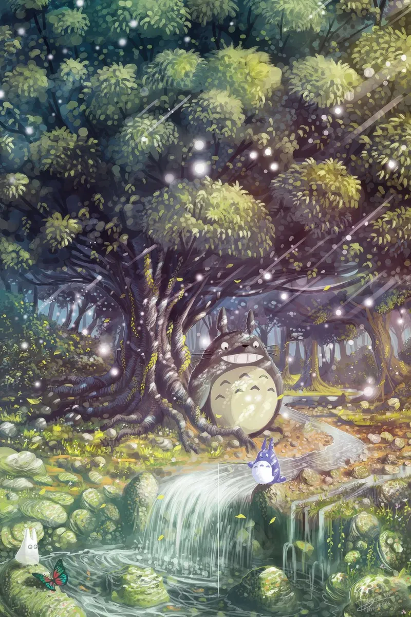 Paradiso Magico Totoro pellicola backlit da Peacelove