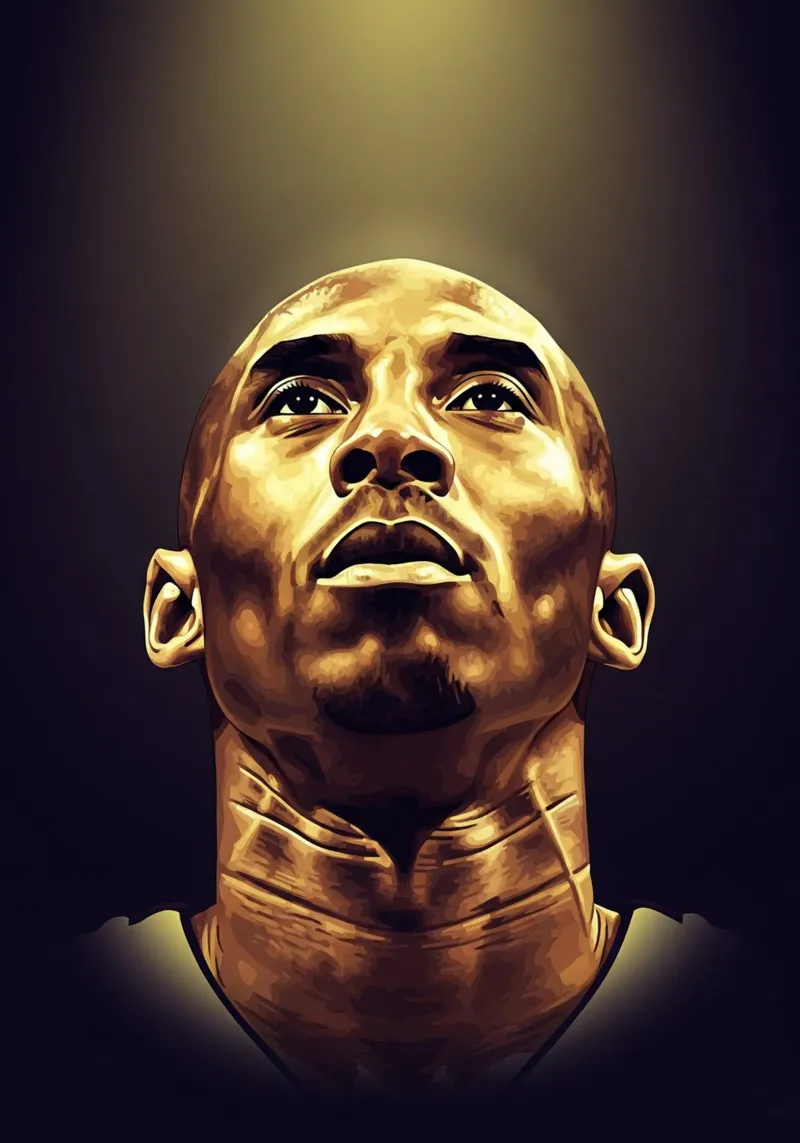 Kobe Bryant portrait (13) pellicola backlit da Lembayung art