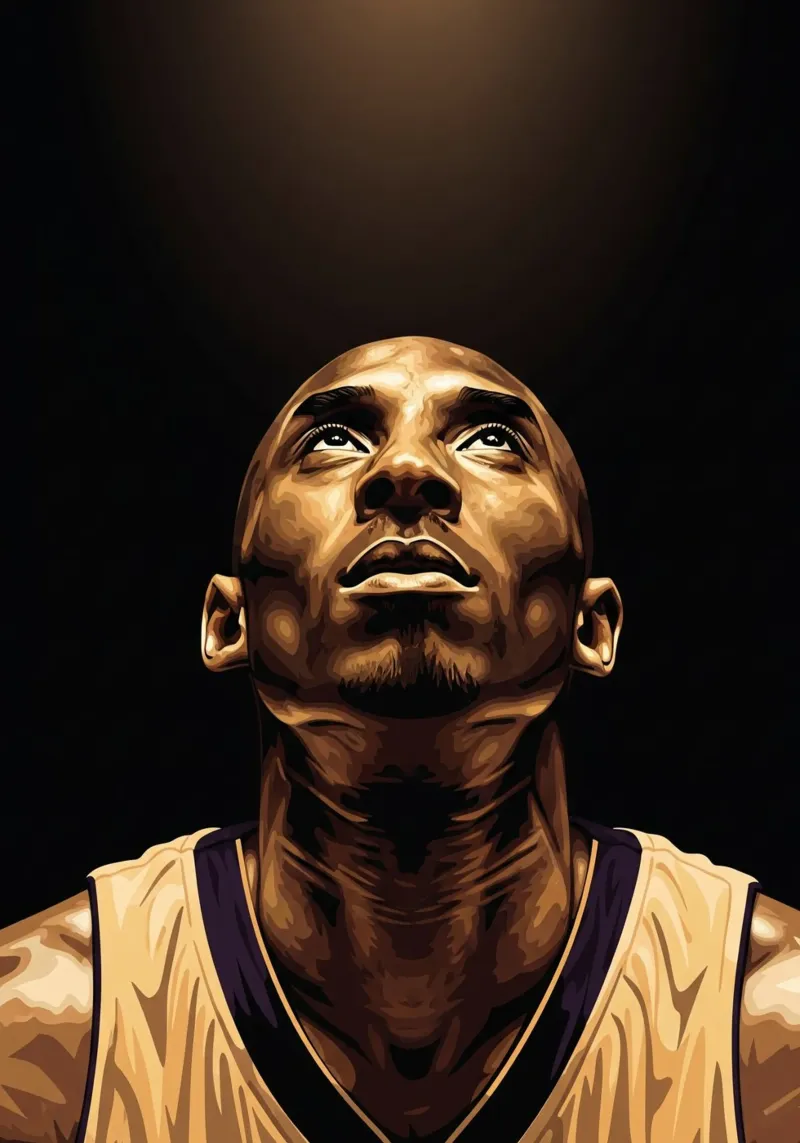 Kobe Bryant portrait (14) pellicola backlit da Lembayung art