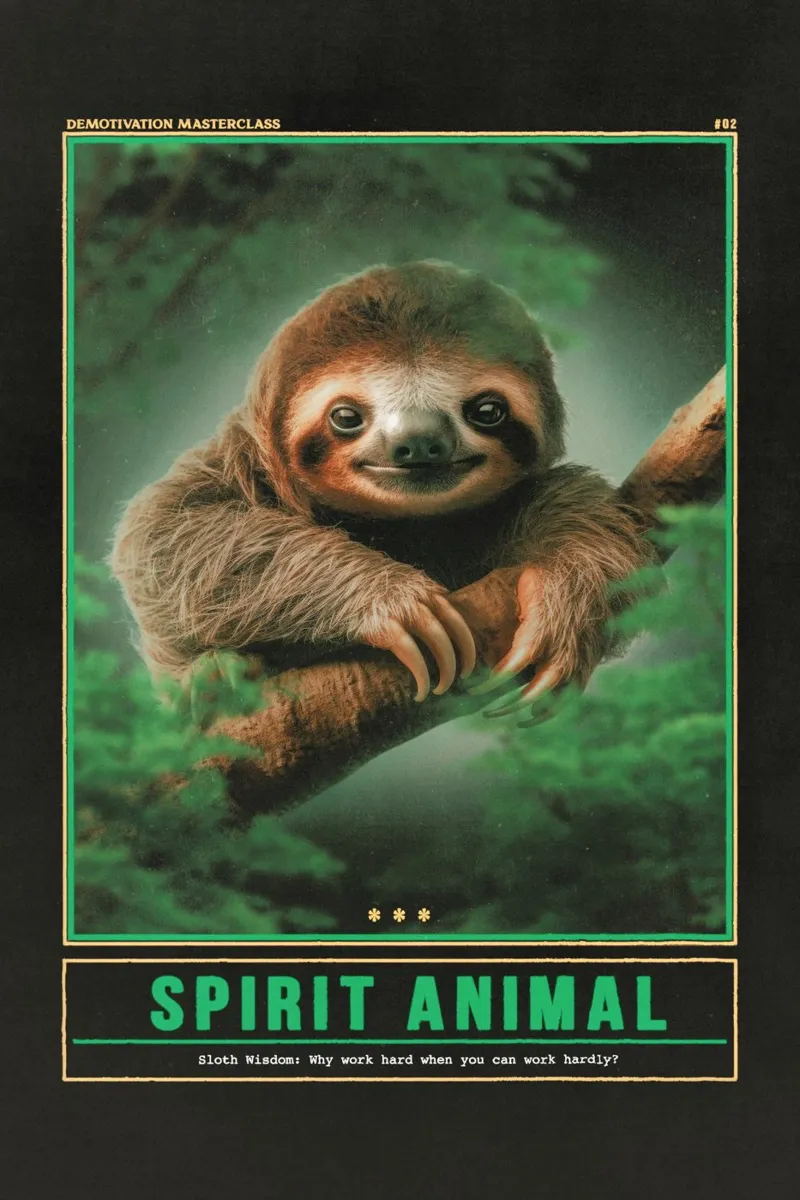 Geistiges Tier Poster mit Holzrahmen von Jonas Loose