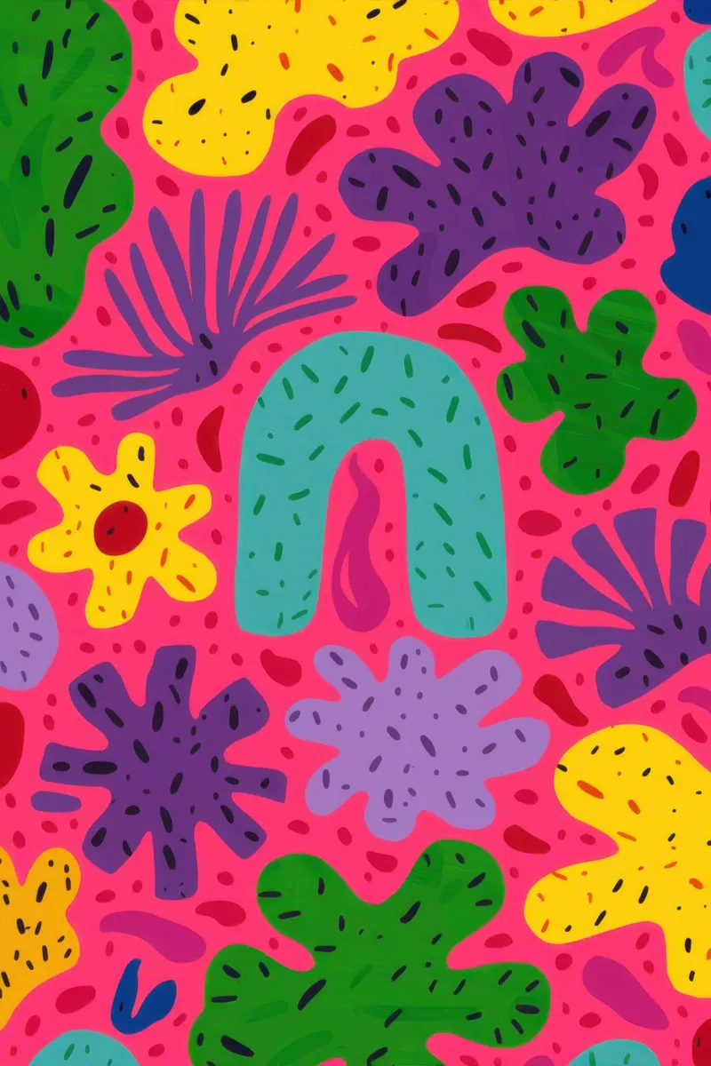 Colore psichedelico in fiore poster da Frosh Pallete