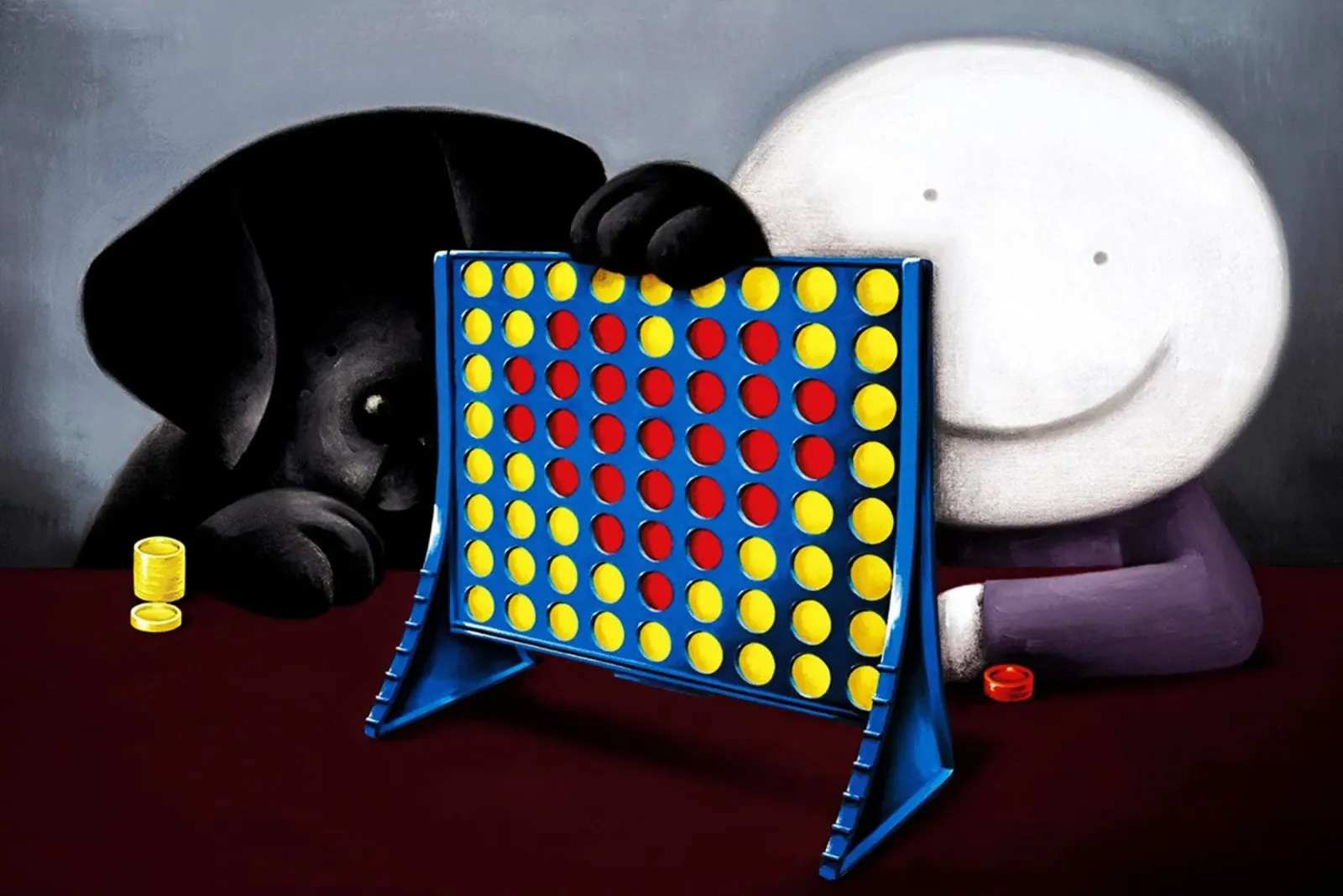 Connect 4 Love di Doug Hyde carta hahnemühle da Hyde Hi