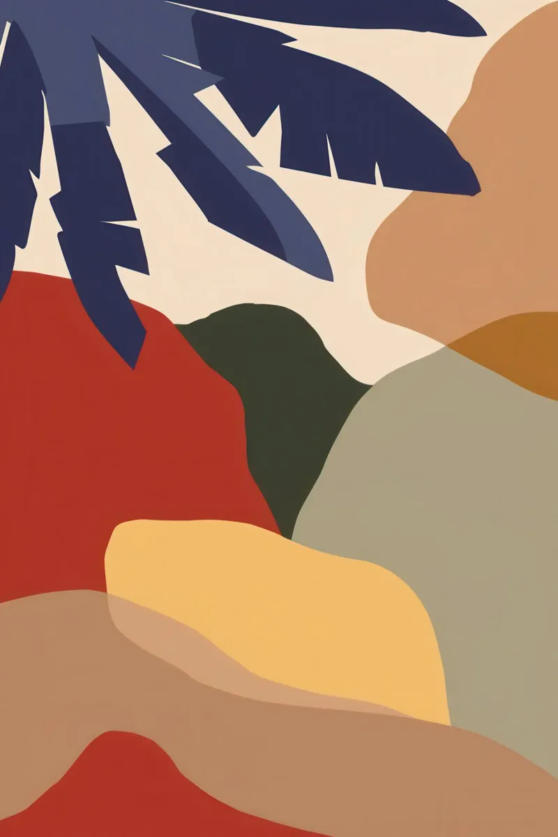Minimalistisch uitzicht op aarde canvas van Bring Haven