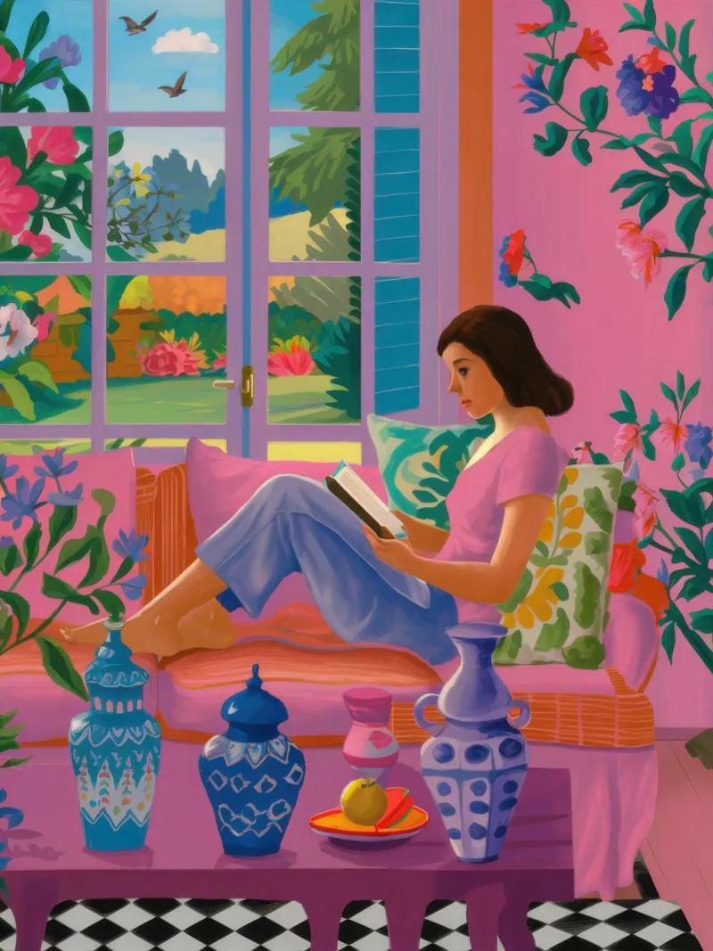 Sun Drenched Reading Nook hahnemühle by Veil Maya