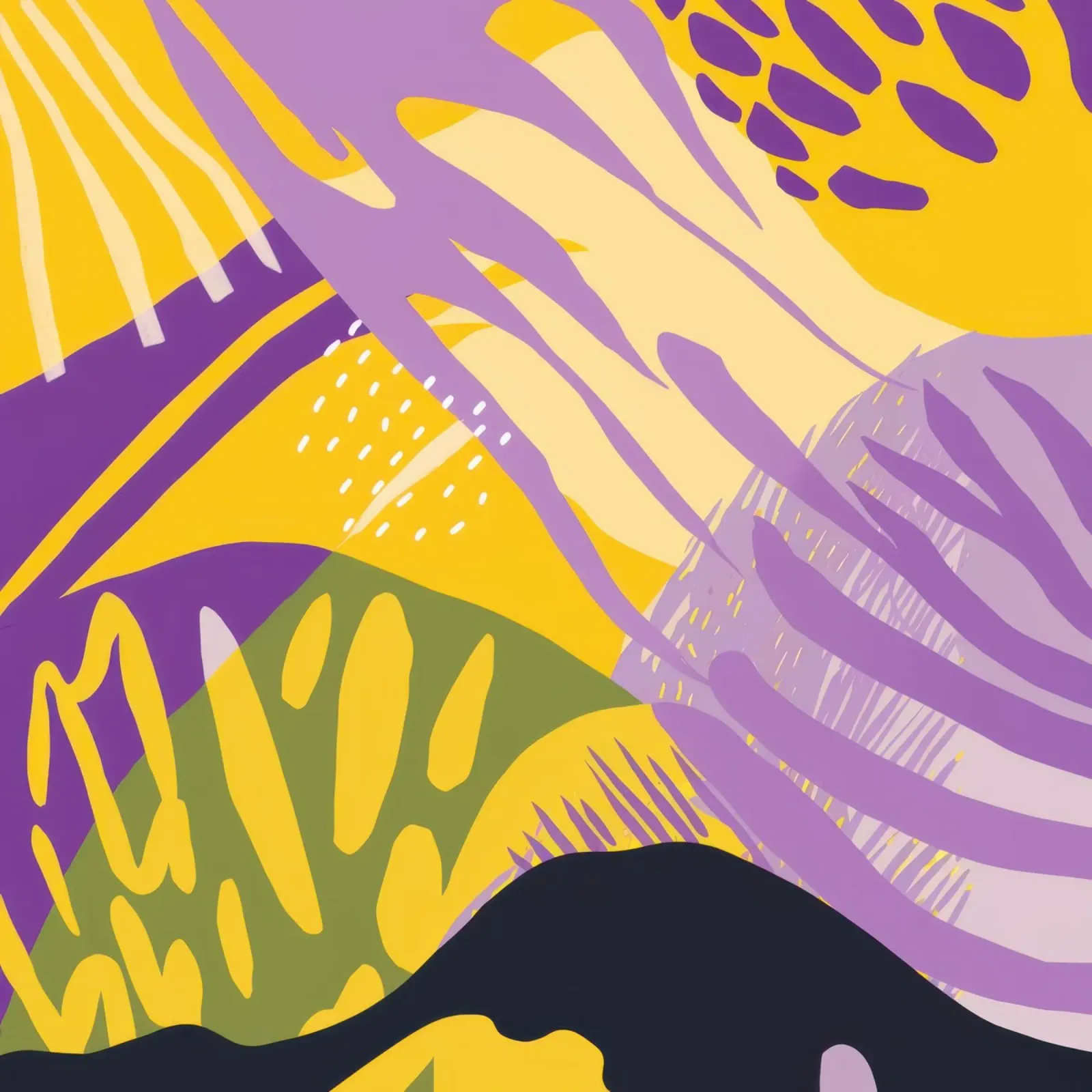 Energetic Abstract Strokes canvas by Frosh Pallete