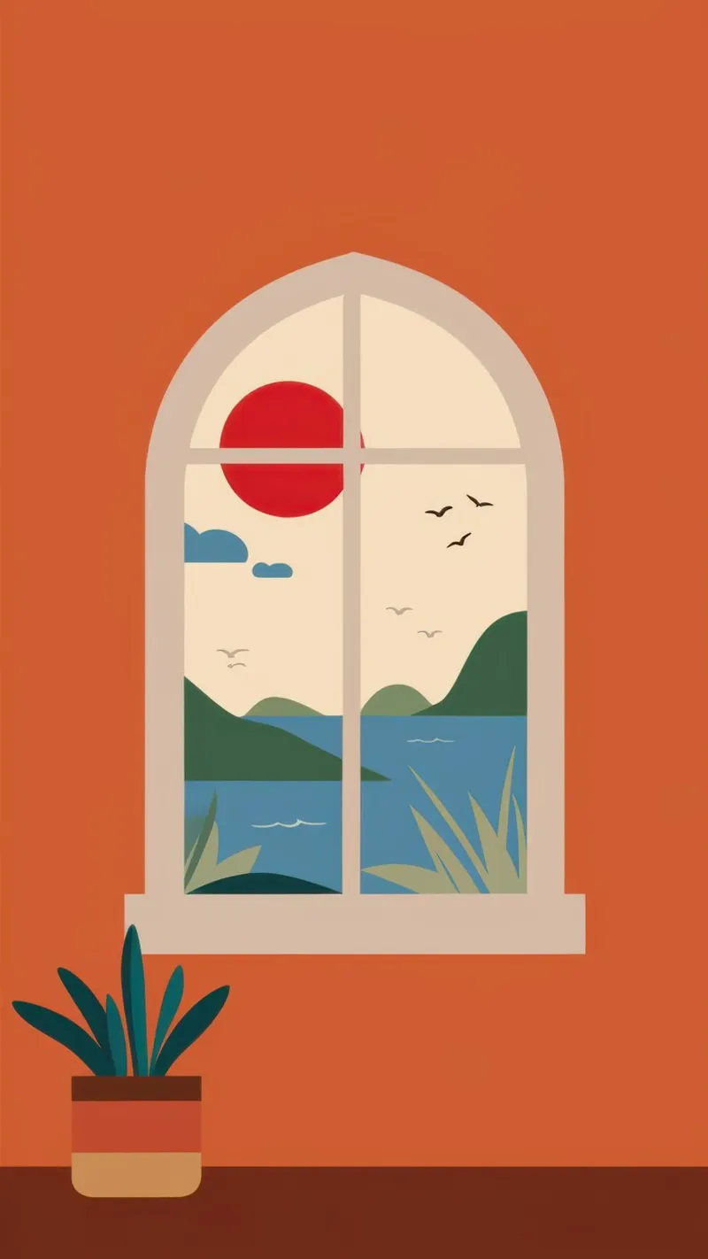 Terracotta Window Solace pellicola backlit da Bring Haven