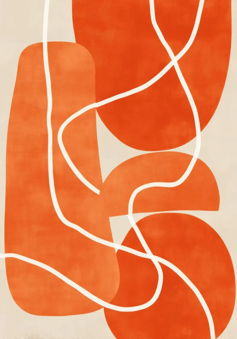 Flowing Lines Over Organic Shapes pellicola backlit da Verse