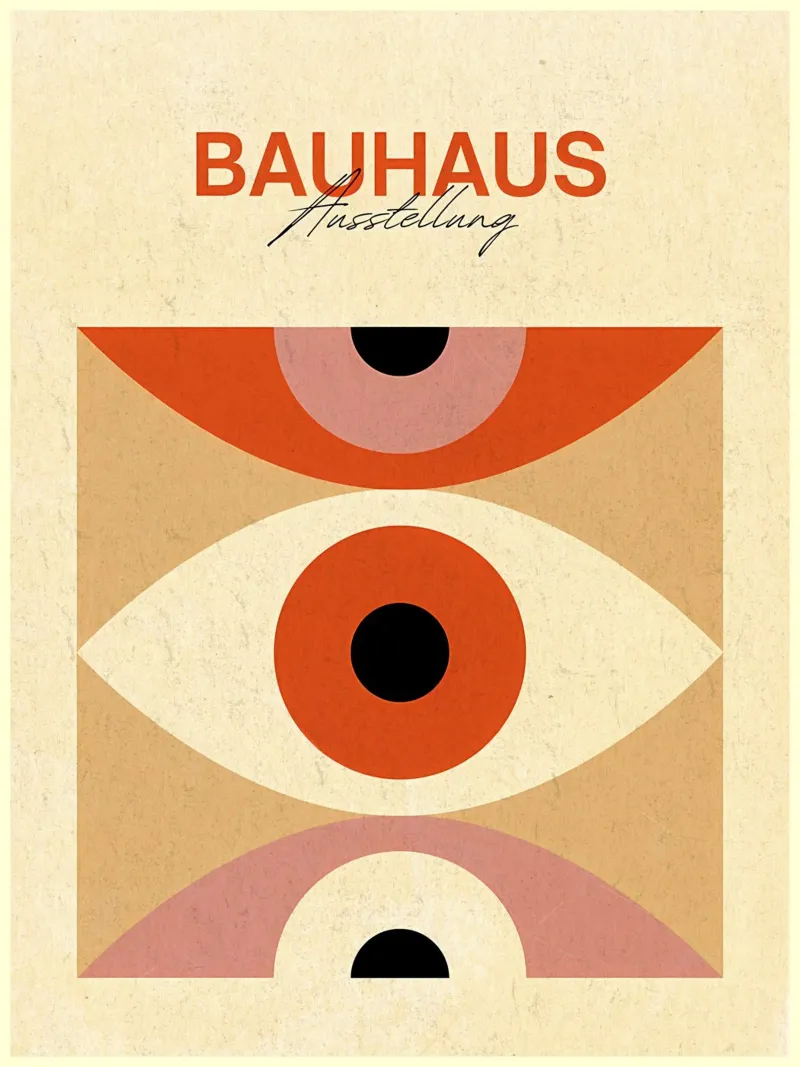 Exposición de la Bauhaus Abstract Eye Art metacrilato de Ashley Studio