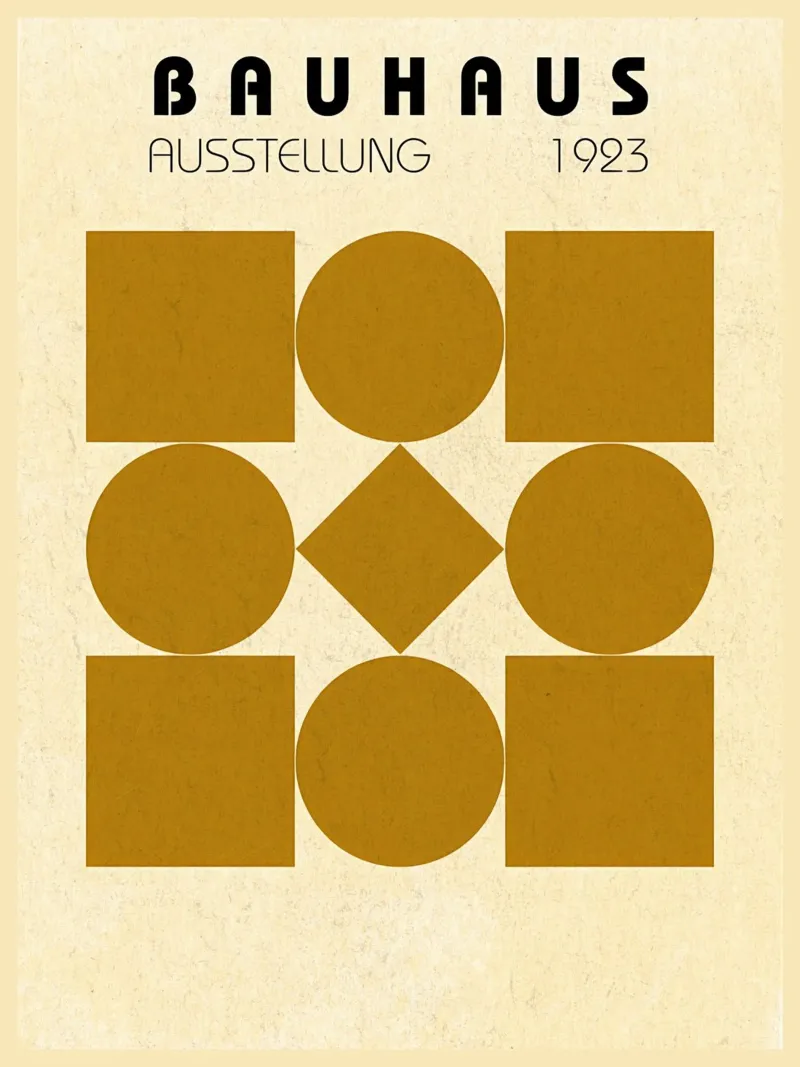 Manifesto della mostra Bauhaus 1923 poster da Ashley Studio