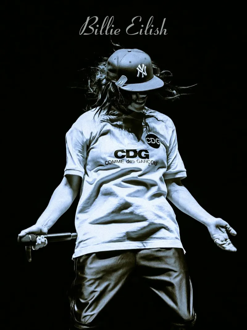 Billie Eilish perfom 055 pellicola backlit da AudioLibrary