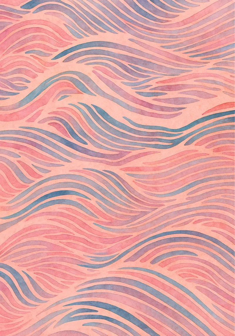 wave abstract drawing ilustration hahnemühle by Permatax
