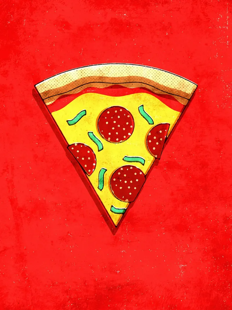 Pizza pellicola backlit da Matlock Studio