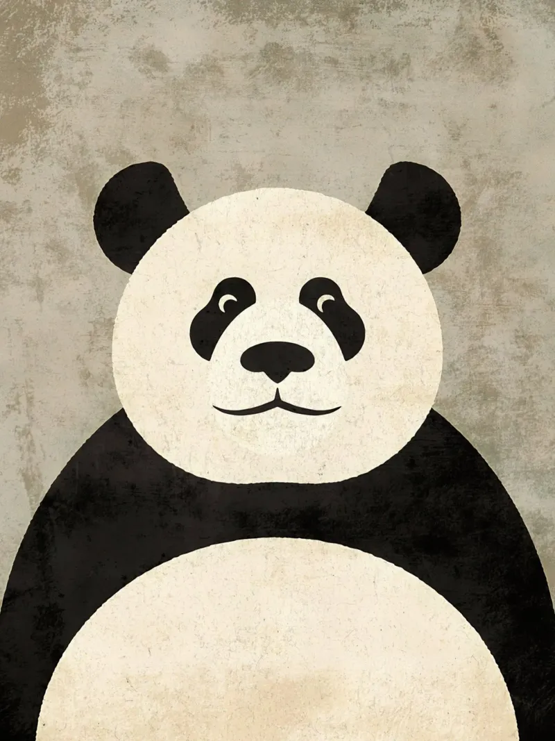 Panda pellicola backlit da Matlock Studio