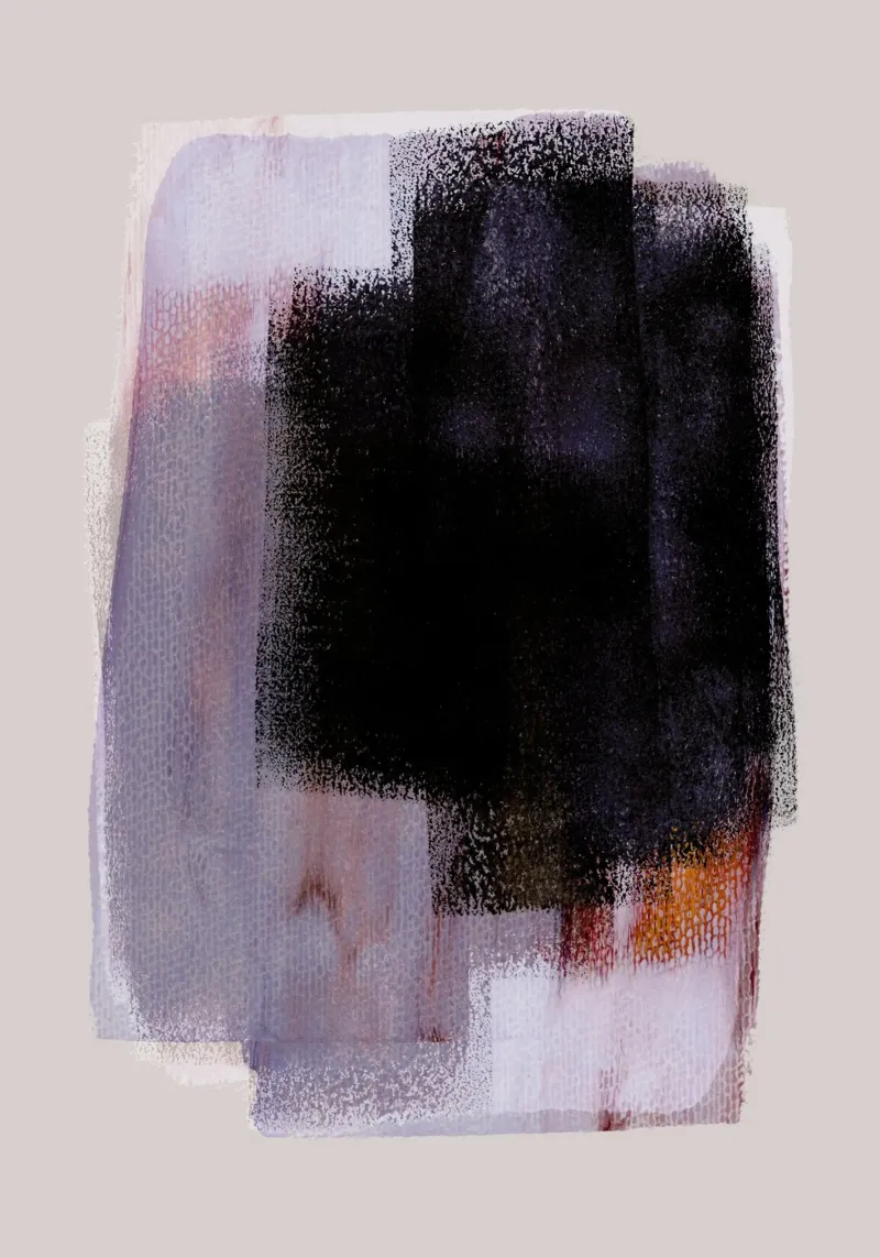 Abstract Brush Strokes 74 poster de Mareike Böhmer