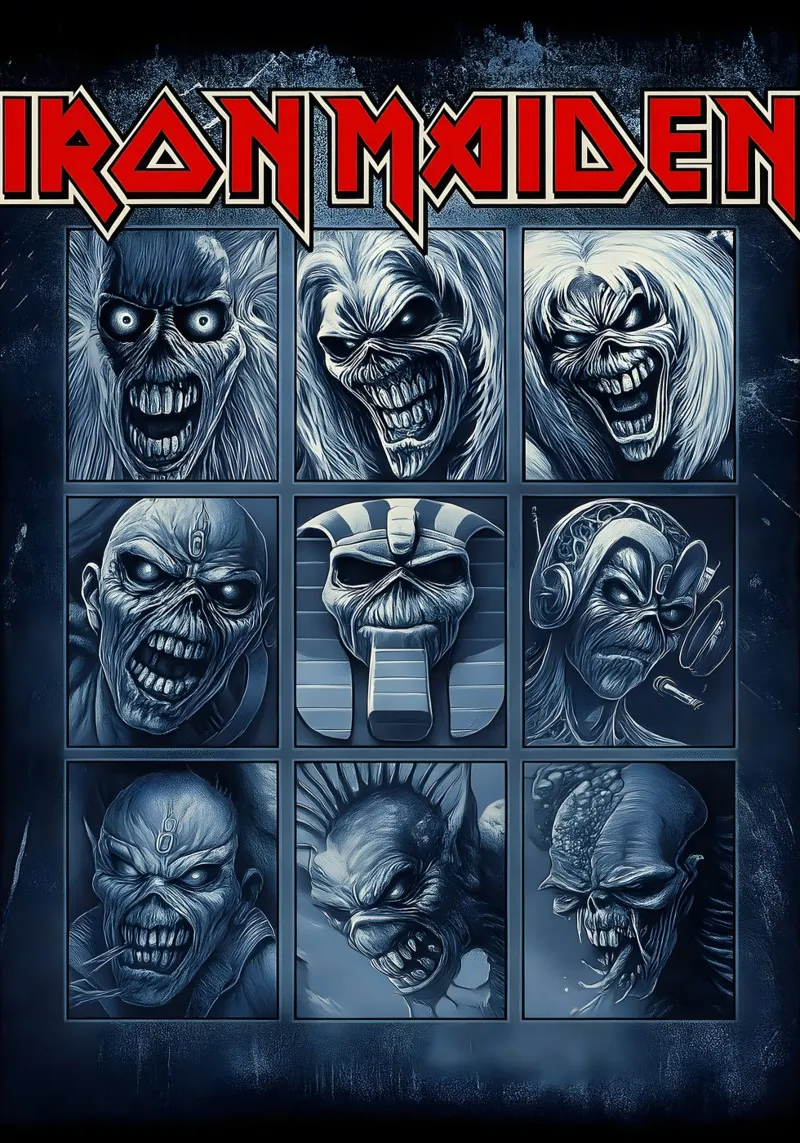 Trends International Iron Maiden - Grid Wall Poster alu-dibond by DGUnder