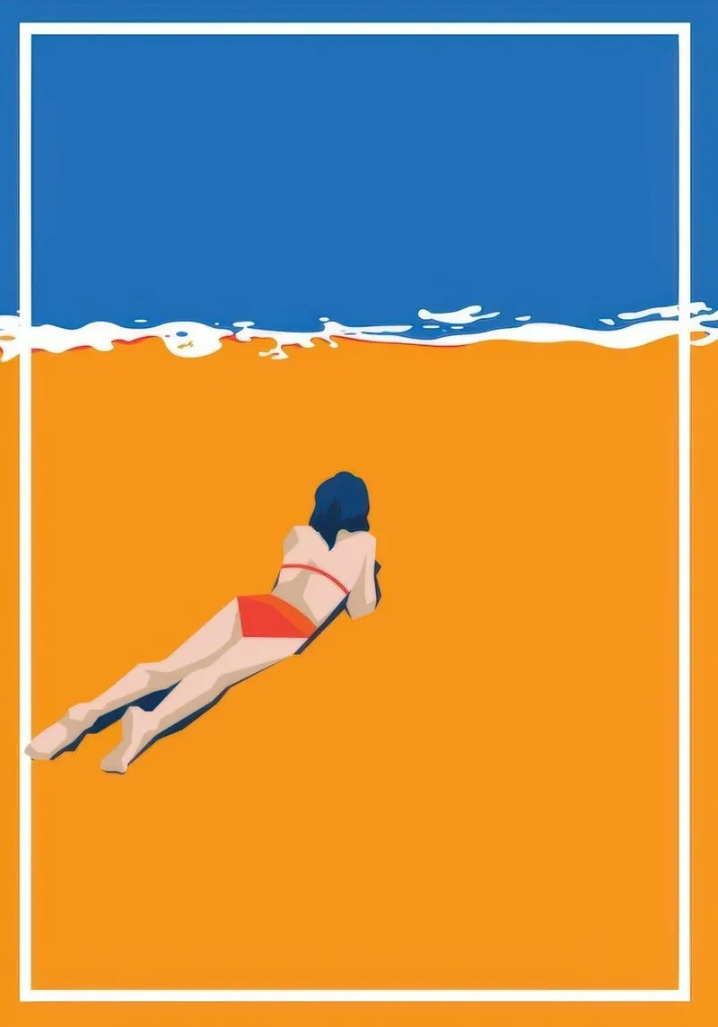Sommergefühl Strand Vibes Hahnemühle von Blue Water