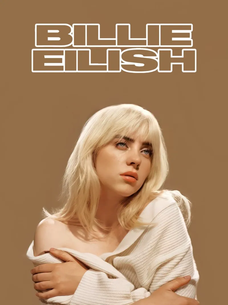 Billie Eilish stampa 52 pellicola backlit da AudioLibrary