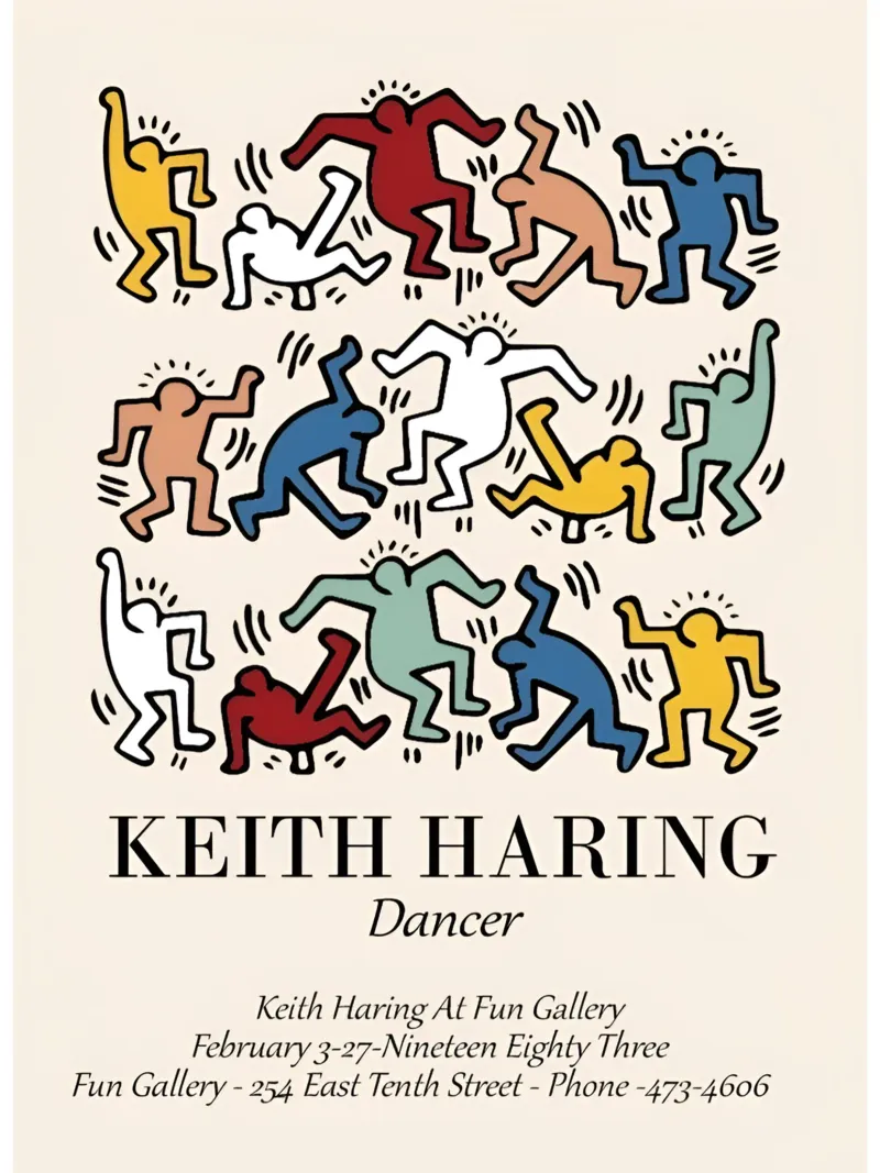 Keith Haring - American painter pellicola backlit da Deepness