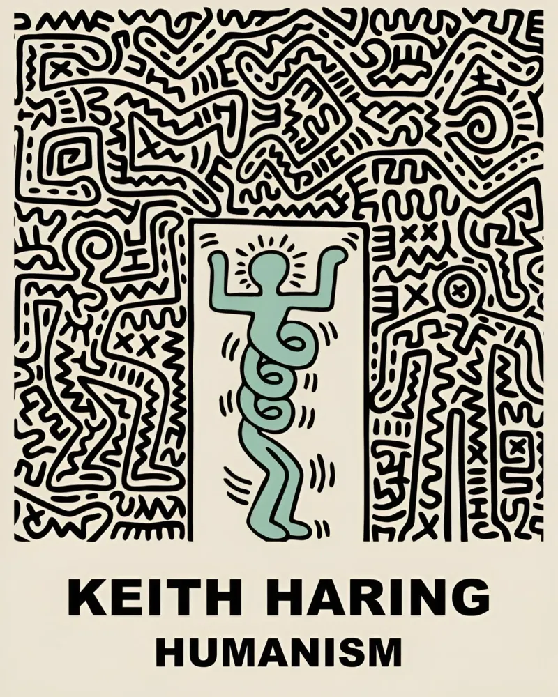Keith Haring - Artist pellicola backlit da Deepness