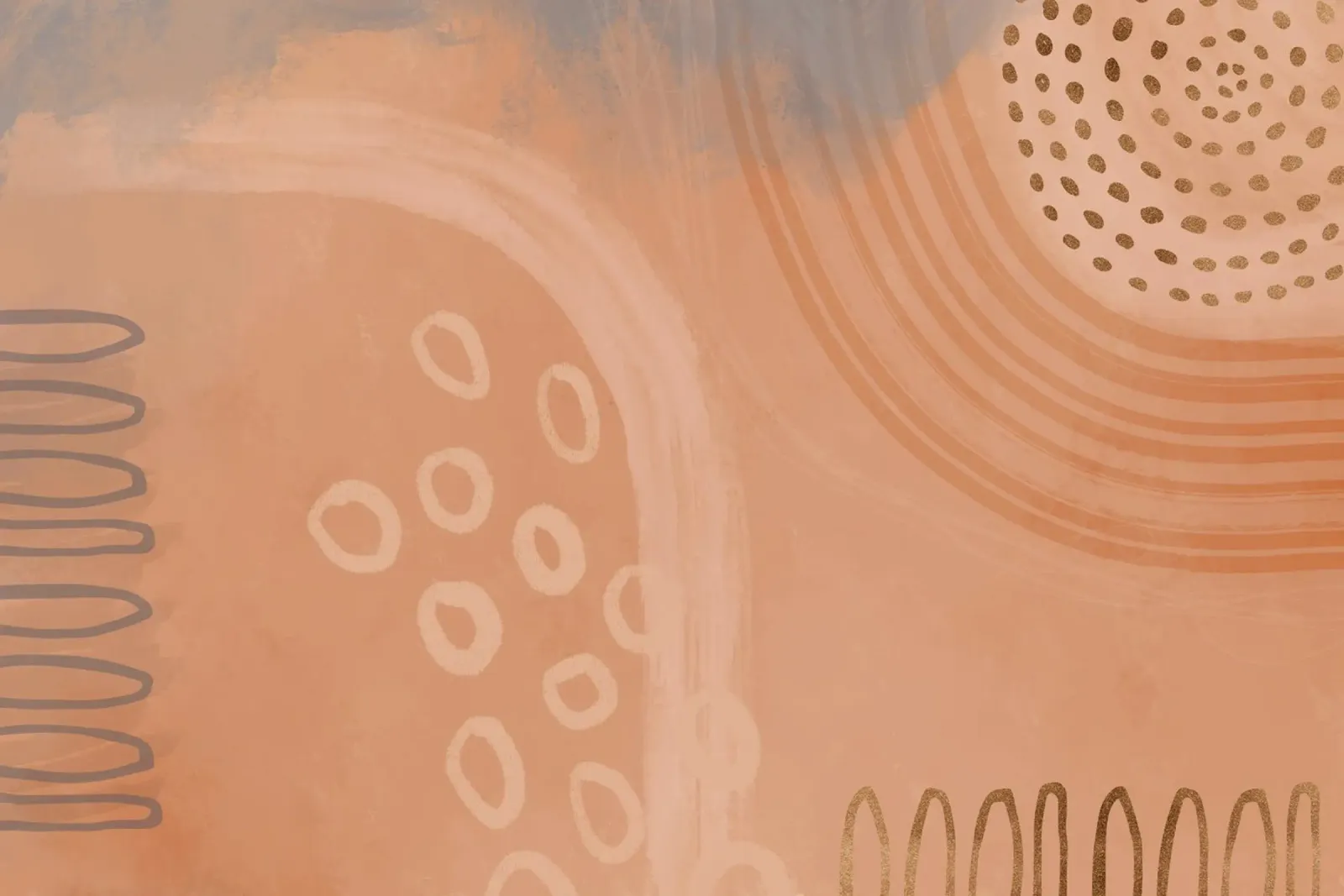 Boho Pastels Peach Fuzz Hahnemühle von Andrea Haase Modern Home