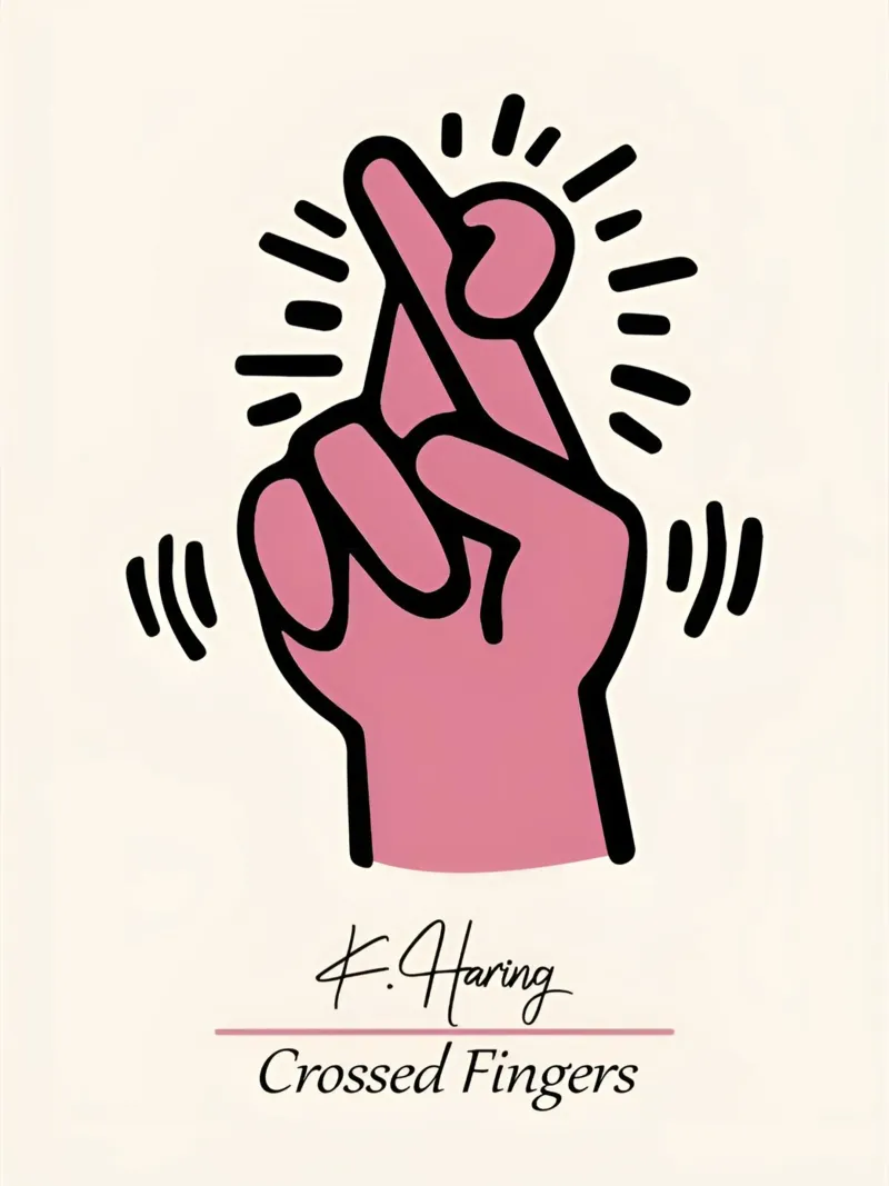 Keith Haring - Finger pellicola backlit da Deepness