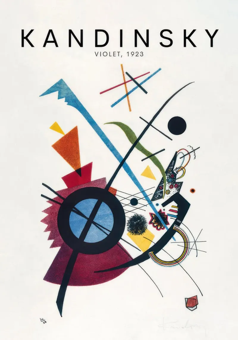 Wassily Kandinsky Viola, 1923 pellicola backlit da Kakakoi