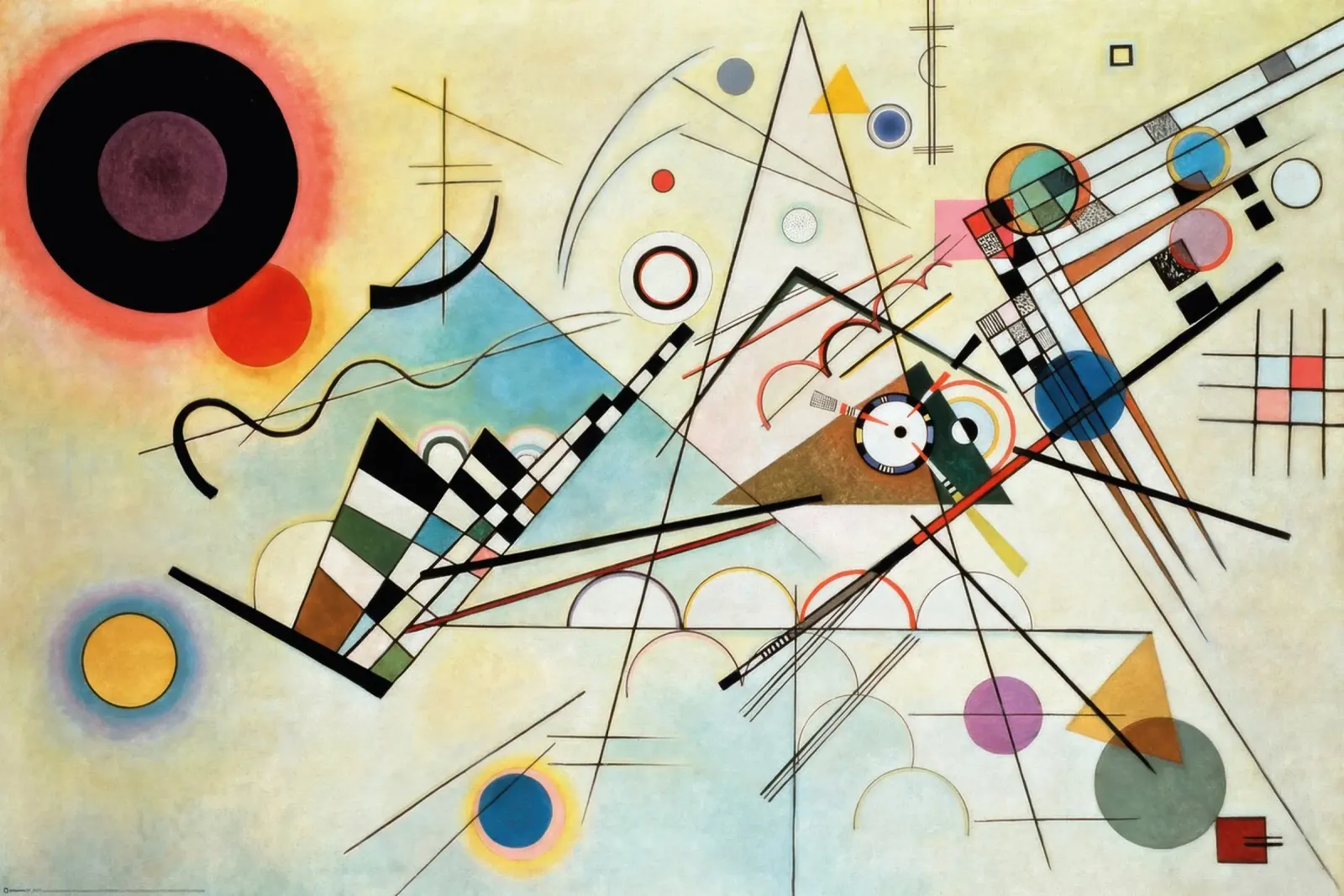 Wassily Kandinsky - Composizione VIII pellicola backlit da Kakakoi