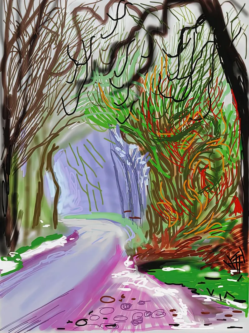 david hockney 25 alluminio dibond da LuppiLappi