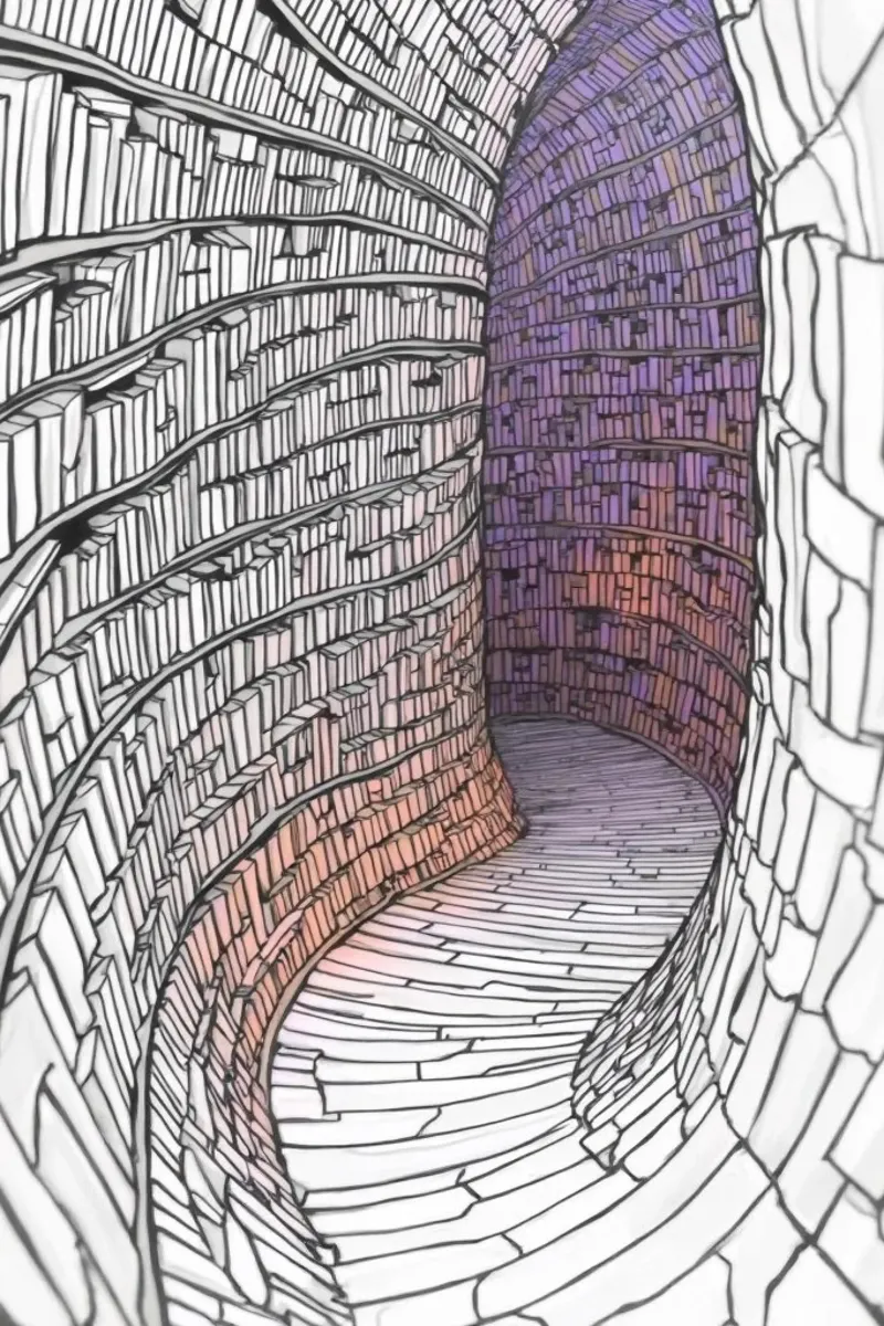 The Library 1 alu-dibond by Dustlight Atelier